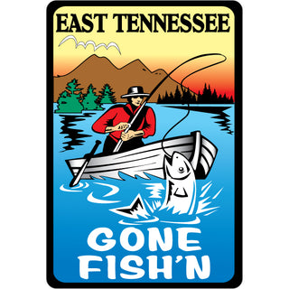 East Tennessee   Goin Fishin Sticker