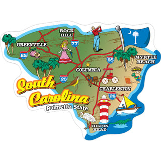 South Carolina   Map Sticker