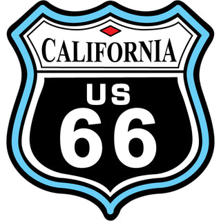 California   Route 66 Color Shield Sticker