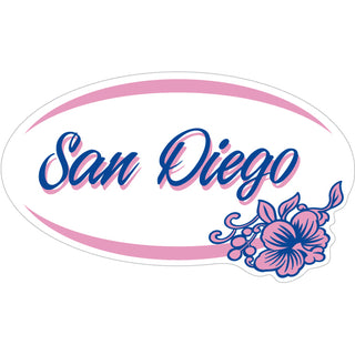 San Diego   Pink Purple Hibiscus Sticker