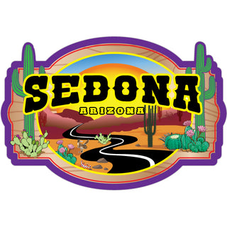 Sedona  Arizona   Winding Desert Road (2) Sticker