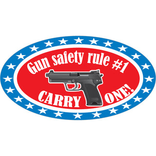 Novelty Gun Rule Sticker