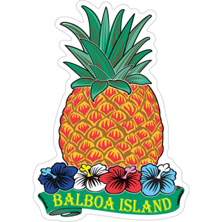 Balboa Island   Pineapple Vertical Sticker