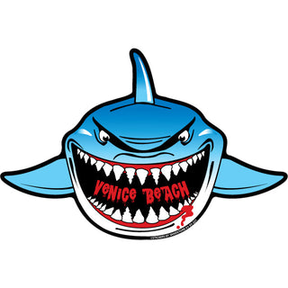 Venice Beach CA Shark Front View Sticker