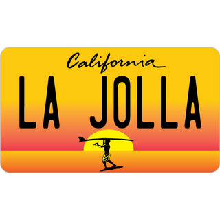 La Jolla  California   Endless Summer License Plate Sticker