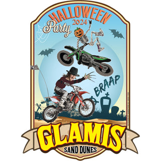 HALLOWEEN PARTY GLAMIS MOTOCROSS MONSTERS Sticker