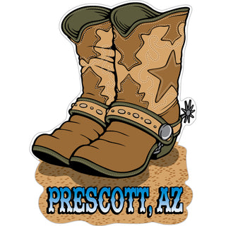 Prescott AZ Cowboy Boots Sticker