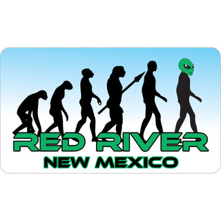 Red River  New Mexico   Alien Evolution Sticker