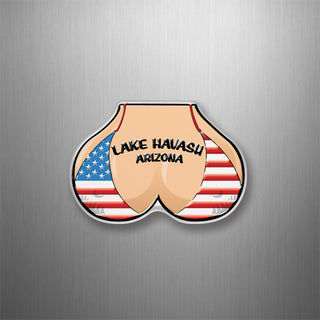 Lake Havasu Arizona   USA Flag Bikini Top 3D Magnet