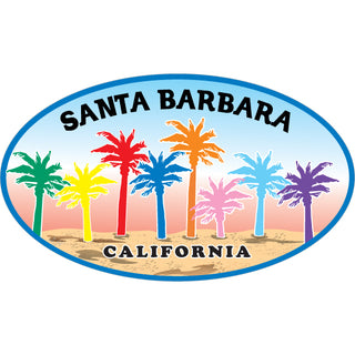 OK3 Santa Barbara Palms Sand Oval Sticker