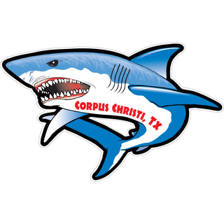Corpus Christi  TX   Shark Full View Sticker