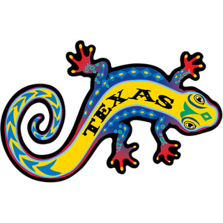 Texas   Colorful Gecko Sticker
