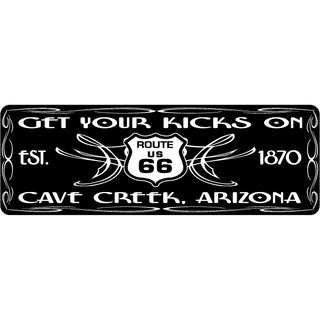 Cave Creek  Arizona est. 1870   Get Your Kicks Sticker