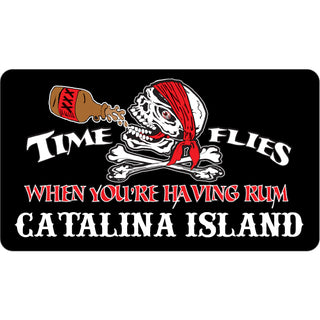 Catalina Island Time Flies Rum Sticker