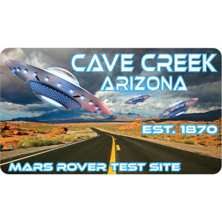 Cave Creek  Arizona est. 1870   Rover Test Site Photo Sticker