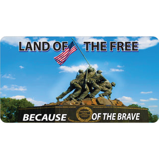Land of the Free Iwo Jima Memorial Sticker