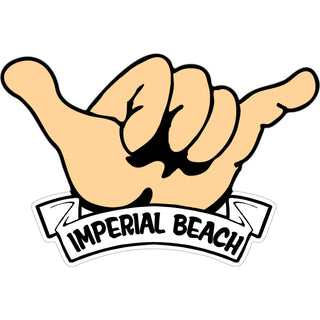 Imperial Beach   Hang Loose Hand Sticker