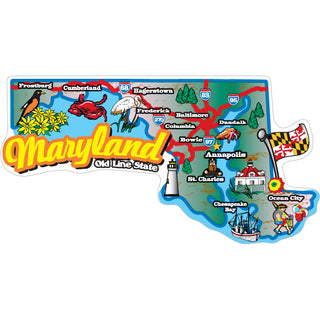 Maryland Map Sticker