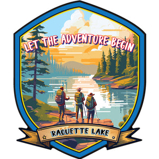 Raquette Lake Let the Adventure Begin Sticker