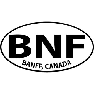 Banff Canada BNF Euro Oval Sticker
