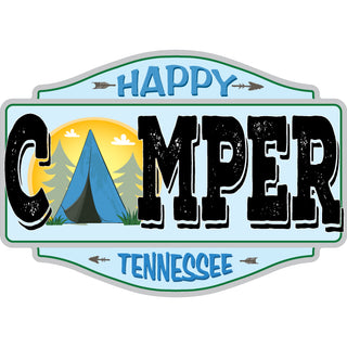 Tennessee   Happy Camper Tent Sticker