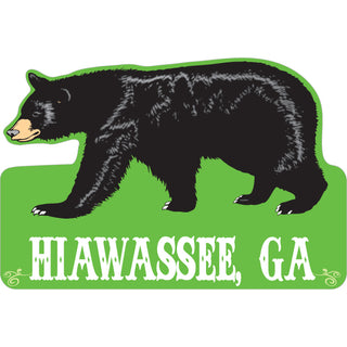 Hiawassee  GA Green Bear Sticker