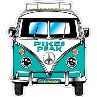 PIKES PEAK COLORADO   Bus Front View Sticker