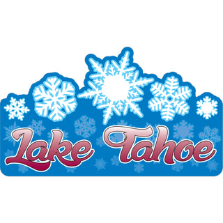 Lake Tahoe   5 Snowflakes Sticker