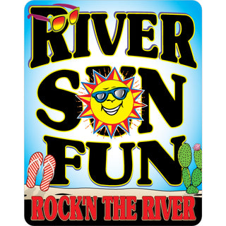 OK4 Rock'n the River River Sun Fun Sticker