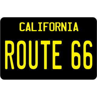 California   Black License Plate Sticker