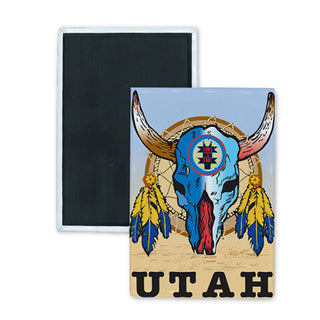 Utah Sun Catcher Rectangle Badge Magnet