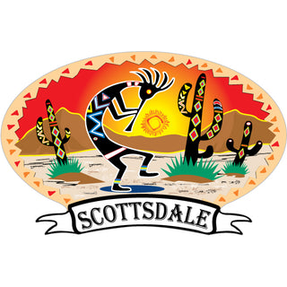 Scottsdale  AZ Kokopelli DESERT BANNER Sticker