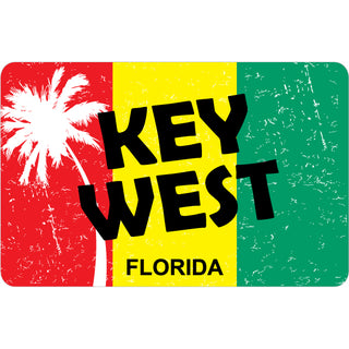 OK3 Key West Rasta Flag Sticker