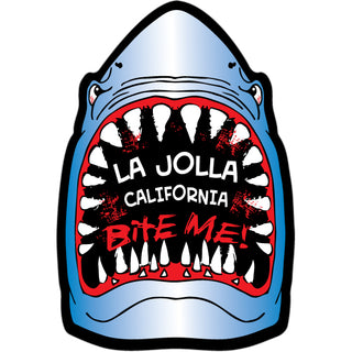 OK4 La Jolla  CA Shark Bite Me (00089) Sticker