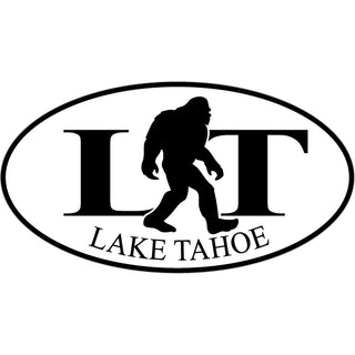 Lake Tahoe   Bigfoot Euro Oval Sticker