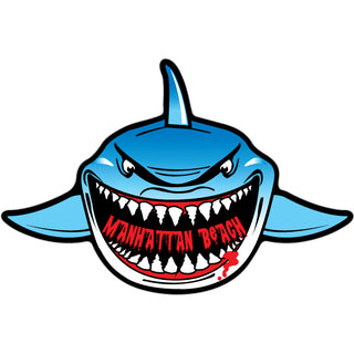 Manhattan Beach Shark Front View Sticker