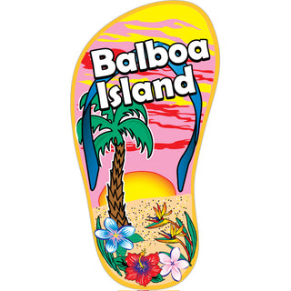 Balboa Island Single Flip Flop mini Sticker