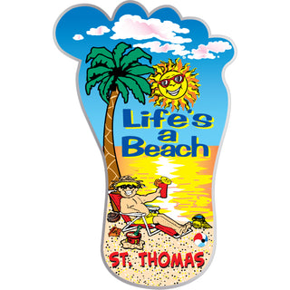 St Thomas Life's a Beach Sticker