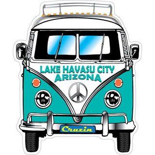 Lake Havasu City  Arizona Bus Front View Sticker
