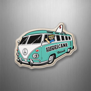 Hurricane Bus Corner View 3D Magnet