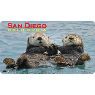 San Diego   Sea Otters Photo Sticker