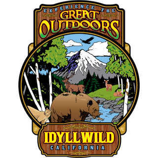 OK4 Idyllwild  CA Great Outdoors Mountain Scene (00996) Sticker