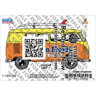Mission Beach California Bus Sticker