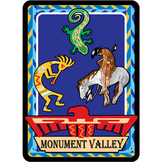 OK4 Monument Valley Kokopellis Rectangle Sticker