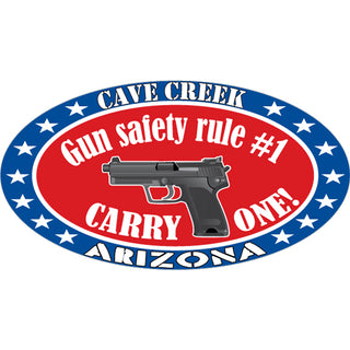 Cave Creek  Arizona   Gun Rule Sticker