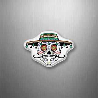 Old Town San Diego   Tassel Hat Sugar Skull 3D Magnet