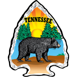 Tennessee Walking Black Bear Arrowhead Sticker