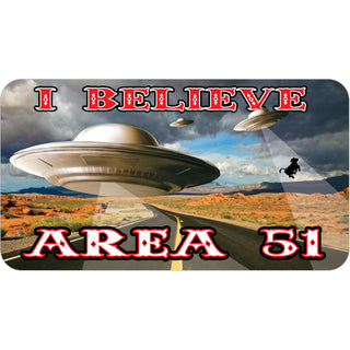 Area 51   Flying Saucer Photo Sticker