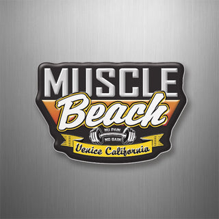 Muscle Beach Venice No Pain No Gain 3D Magnet