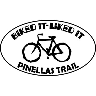 Pinellas Trail Biked It Liked It Oval Sticker
